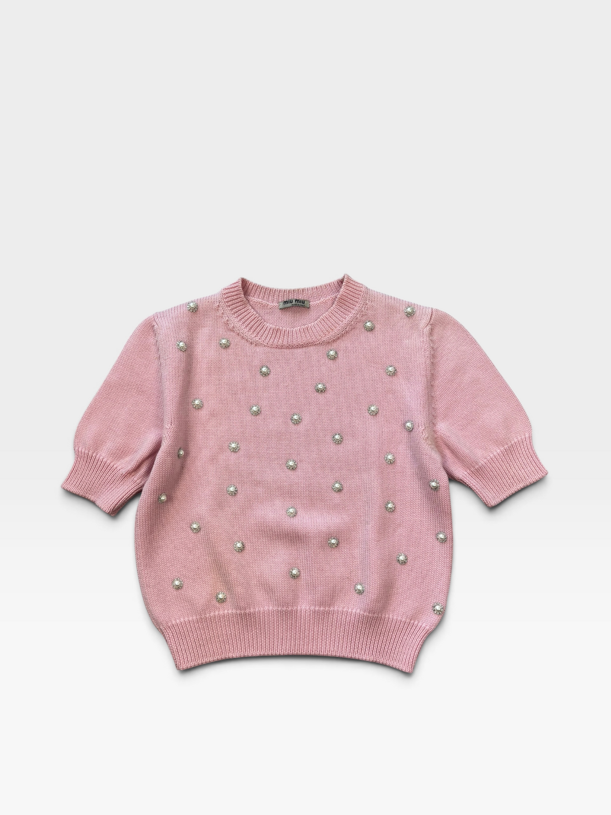 MIU MIU CASHMERE BUBBLE JUMPER
