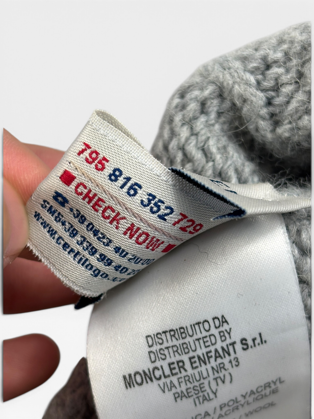 MONCLER WOOL HAT